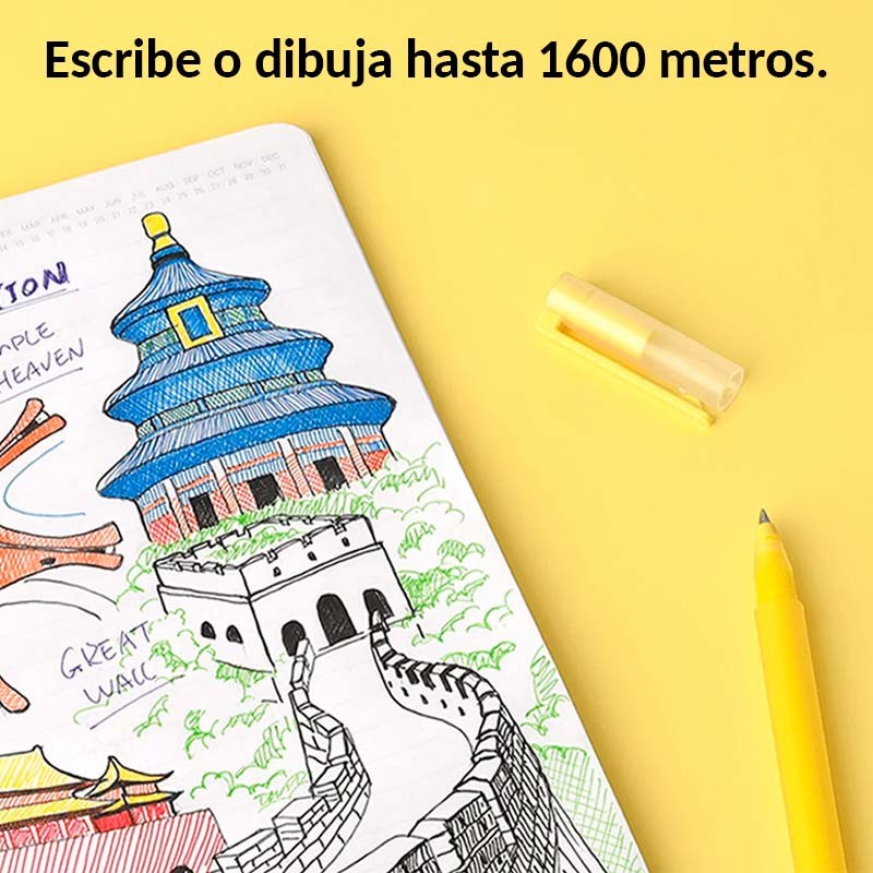 Xiaomi High-capacity Gel Pen (5-pack) - Bolígrafos Punta Fina de 0.5mm en 5 Colores - Ítem2