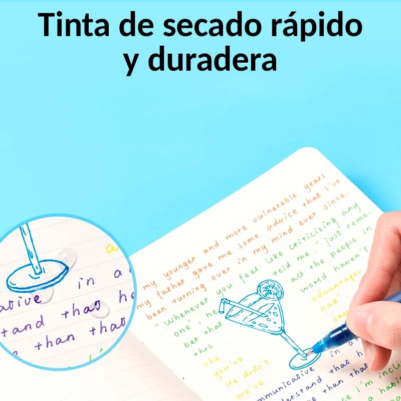 Xiaomi High-capacity Gel Pen (5-pack) - Bolígrafos Punta Fina de 0.5mm en 5 Colores - Ítem4