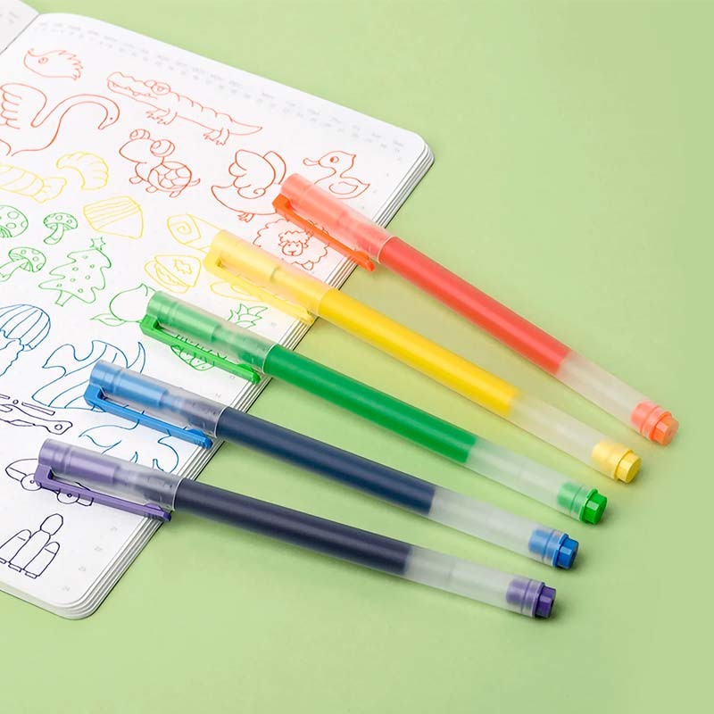 Xiaomi High-capacity Gel Pen (5-pack) - Bolígrafos Punta Fina de 0.5mm en 5 Colores - Ítem6