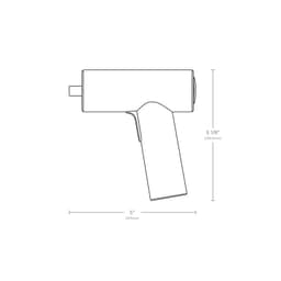 Hoto Tournevis électrique sans fil 3,6 V Rouge/Bleu - Dimensions