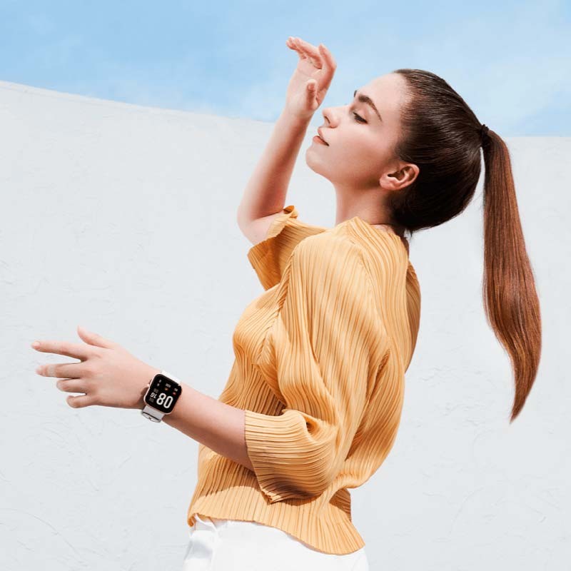 Xiaomi Maimo Watch Dourado Rosa/Pulseira Branca - Relógio inteligente - Item4