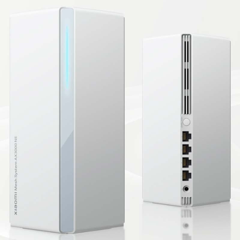 Xiaomi Mesh System AC1200 (Pack x3) 2.4Ghz/5Ghz WiFi 5 Branco imagem à frente e atrás