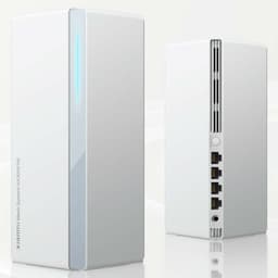 Vista frontal e traseira do Xiaomi Mesh System AX3000 NE Branco (Pack x2)
