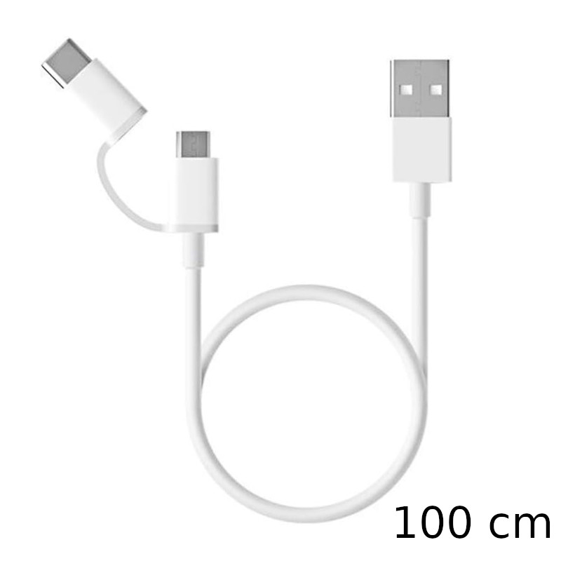 Xiaomi Mi Cable USB a USB Tipo C/Micro USB 1m - Ítem