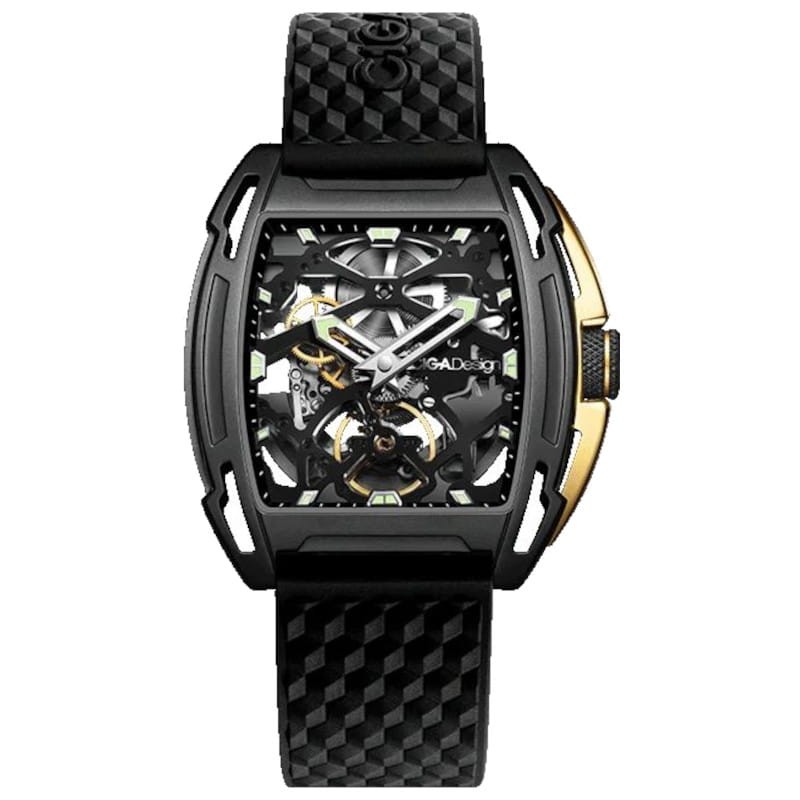 CIGA Design Z Series Orologio Meccanico Automatico Uomo - Cassa Scheletrata In Acciaio, Vetro Zaffiro, Cinturino Silicone/acciaio