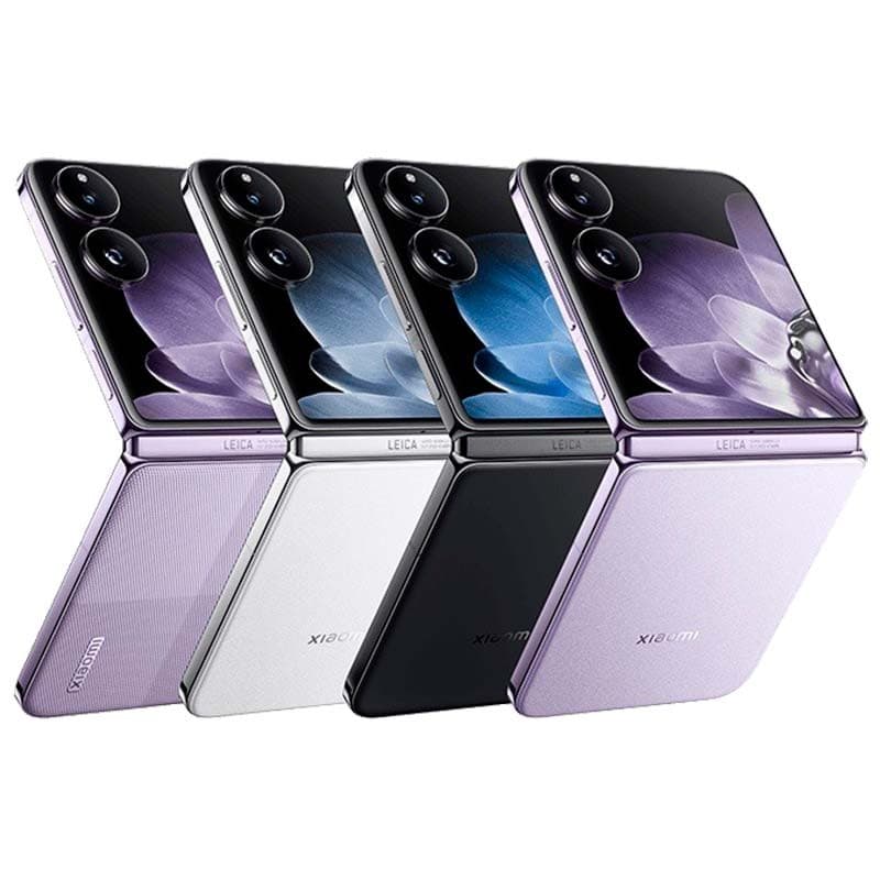 Xiaomi Mix Flip 5G 12GB/512GB Noir Dos de différentes couleurs