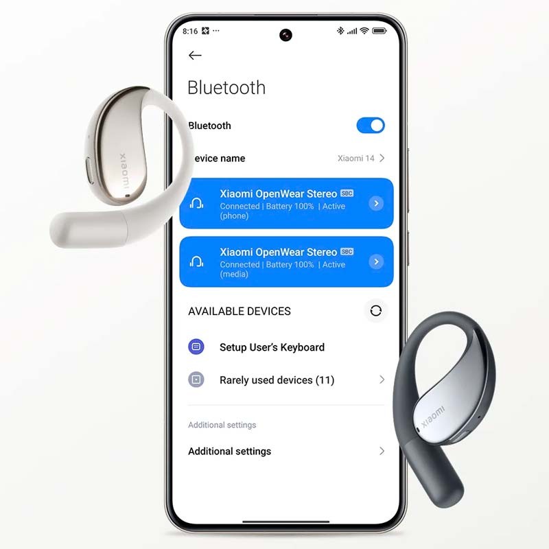 Xiaomi OpenWear Stereo Beige - Auriculares con Diseño Abierto - Ítem15