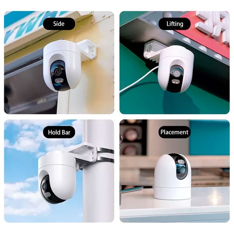 opciones de instalación de la Cámara de Seguridad IP Xiaomi Outdoor Camera CW400