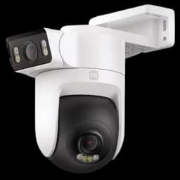 Câmara exterior Xiaomi CW500 Dual WiFi 2,5K branca com módulo duplo, lentes grandes, LEDs para visão noturna a cores e suporte de parede robusto