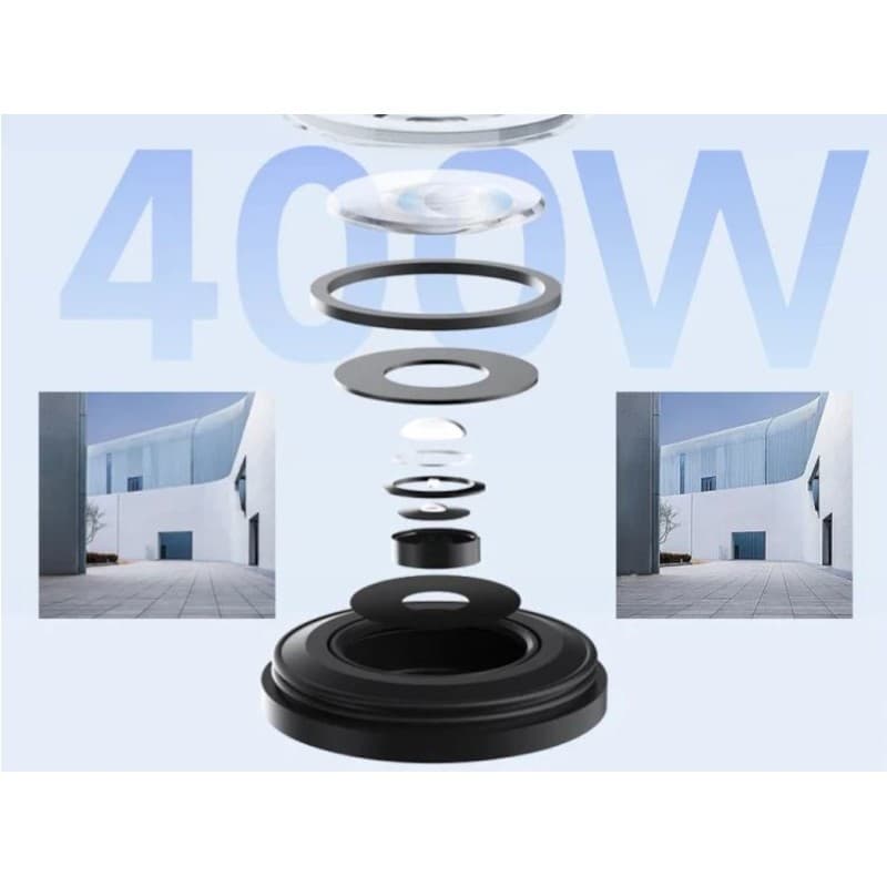 Câmara exterior Xiaomi CW500 Dual WiFi 2,5K branca, lente multicamadas destacada, visão noturna a cores e imagens nítidas de vigilância residencial