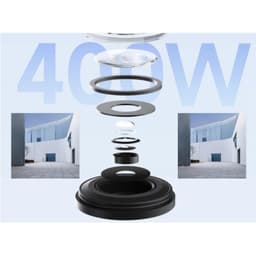 Câmara exterior Xiaomi CW500 Dual WiFi 2,5K branca, lente multicamadas destacada, visão noturna a cores e imagens nítidas de vigilância residencial