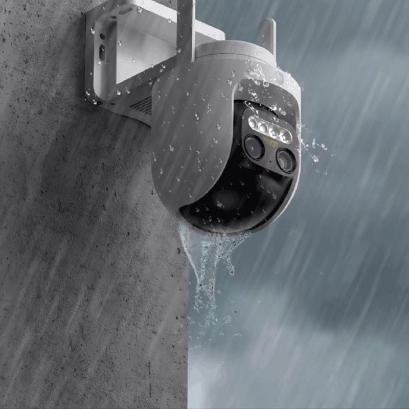 Xiaomi Outdoor Camera CW700S Double Objectif 4MPx 2.5K P/T Vision nocturne Audio bidirectionnel Blanc - Caméra de Sécurité IP - Ítem4