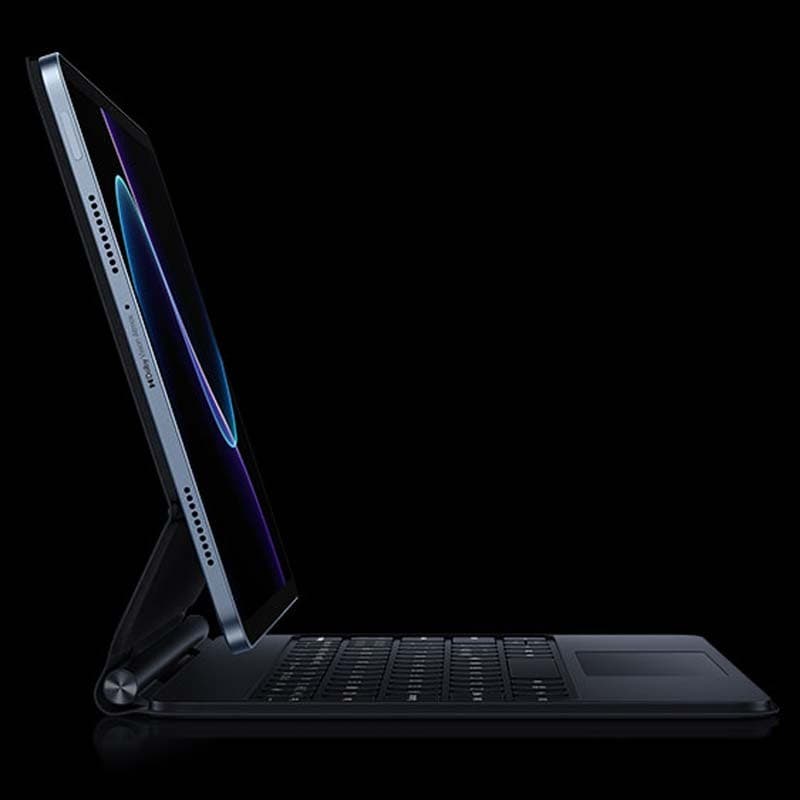 Teclado Xiaomi Pad 7 / 7 Pro Touchpad Keyboard con Funda Inteligente Negro - vista lateral