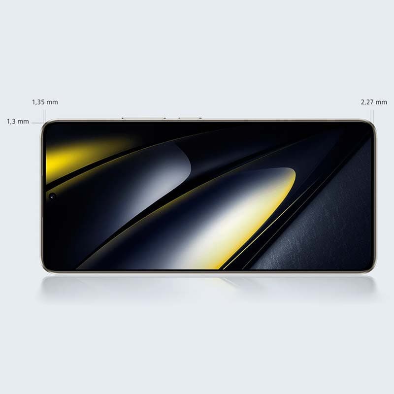 taille de la bordure du Téléphone mobile Xiaomi Poco F6 5G 12GB/512GB Vert