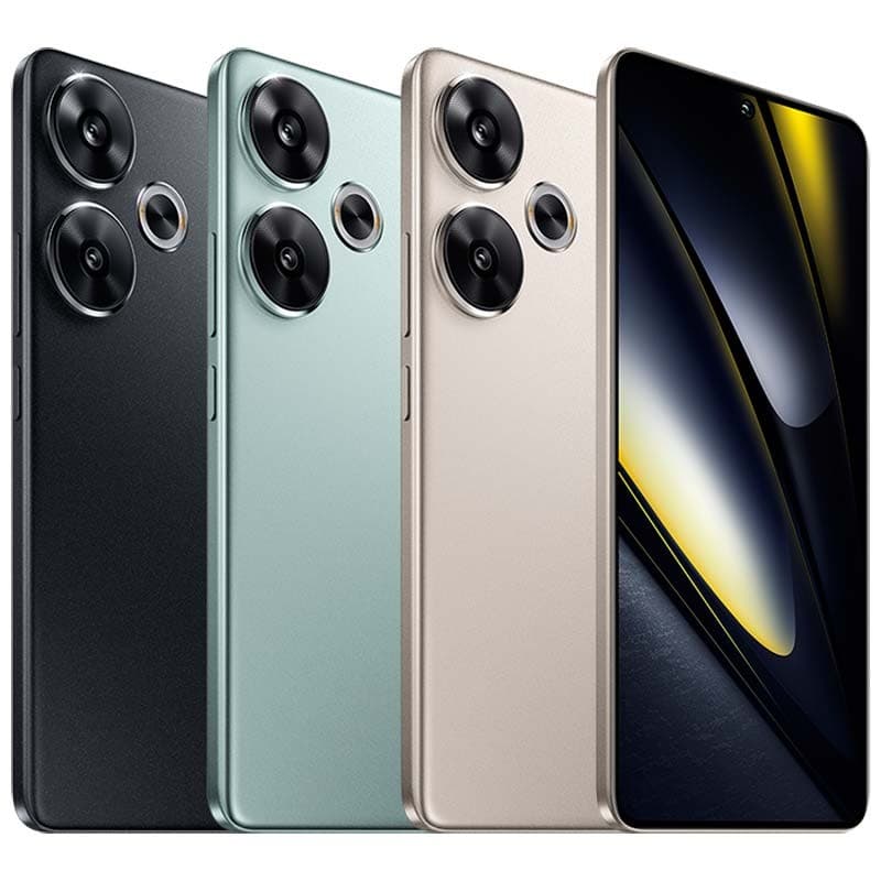 vista frontal y trasera del Teléfono móvil Xiaomi Poco F6 5G 12GB/512GB Verde