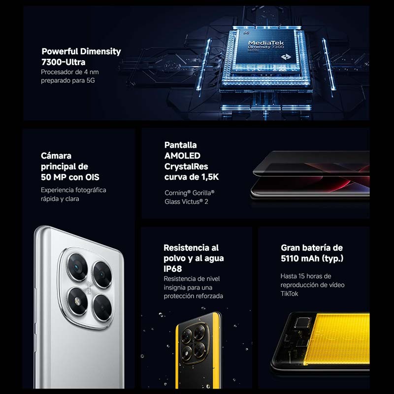 Xiaomi Poco X7 5G 12Go/512Go Noir - Téléphone portable - Ítem1