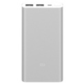 Xiaomi Power Bank 2S 10000 mAh - prata - 2 x USB-A - Protecção Power - Estado Button - LED Percent - disponível em preto e prata - design leve e transportável - Groso 14,2 mm - simultânea cobrar 2 dispositivos