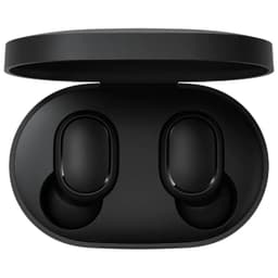 Xiaomi Redmi AirDots - Écouteurs sans fil noirs compacts avec boîtier de charge ovale, deux oreillettes ergonomiques au design minimaliste et discret