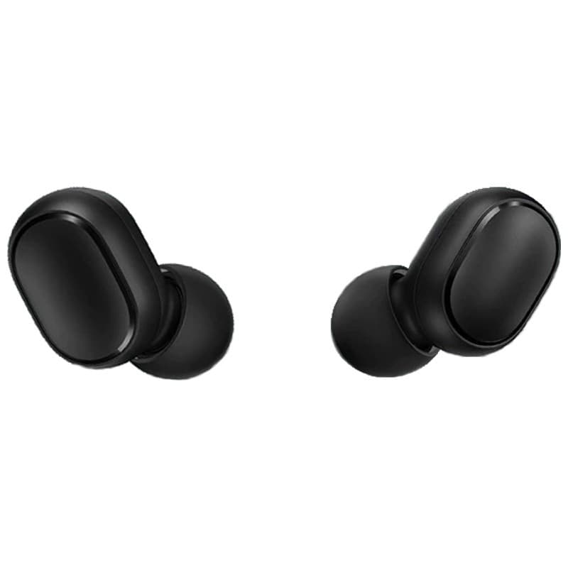 Xiaomi Redmi AirDots - Écouteurs sans fil noirs, compacts, embouts intra-auriculaires, design ovale mat, commandes tactiles discrètes, légers et minimalistes