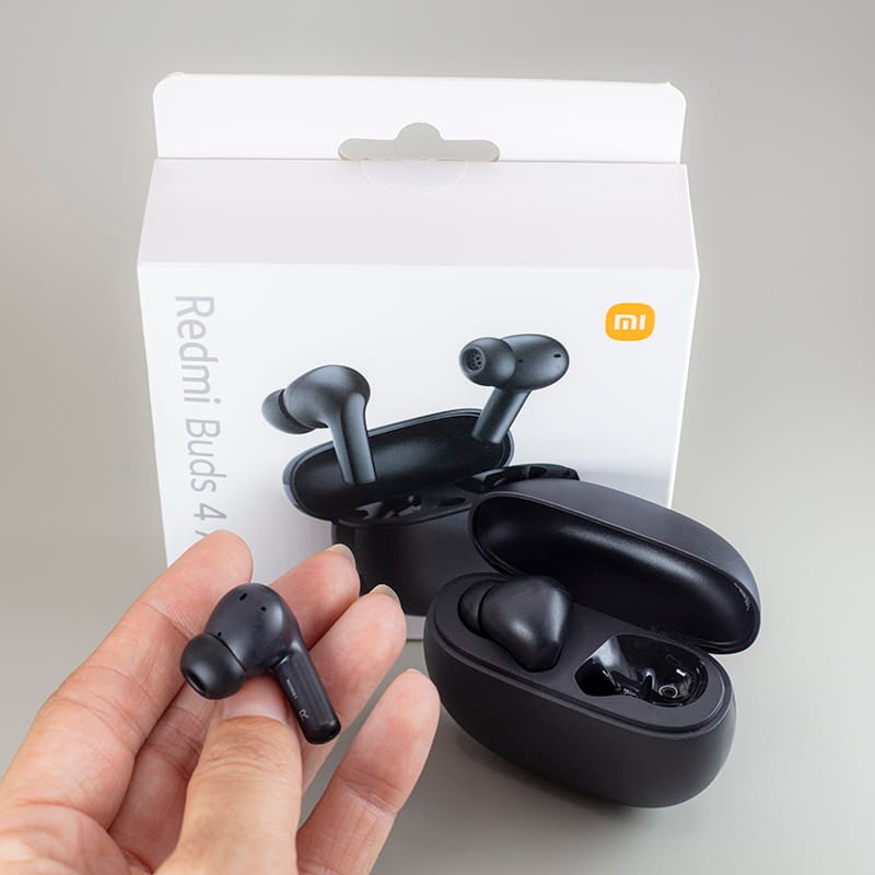 Auriculares bluetooth xiaomi redmi buds 4 active con estuche de carga -  autonomía 5h - negros