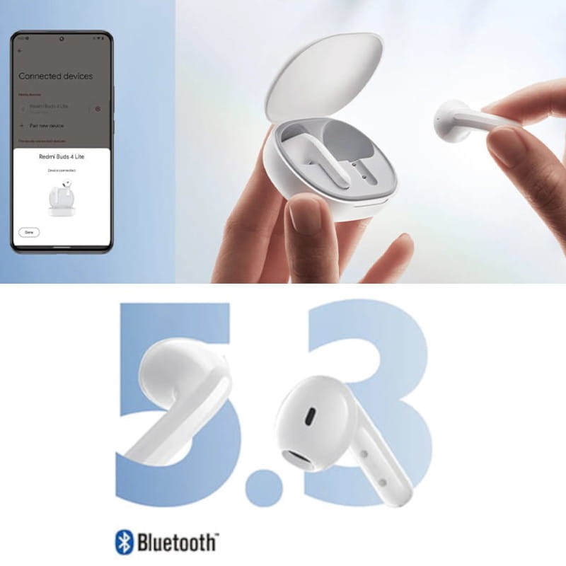 Xiaomi Redmi Buds 4 Lite Auriculares Bluetooth Blancos