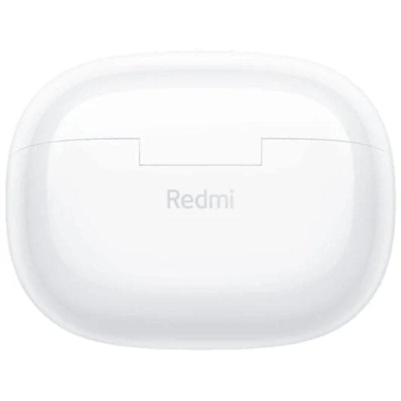 Vue de face de l'étui fermé des Écouteurs Xiaomi Redmi Buds 5 Pro Blanc