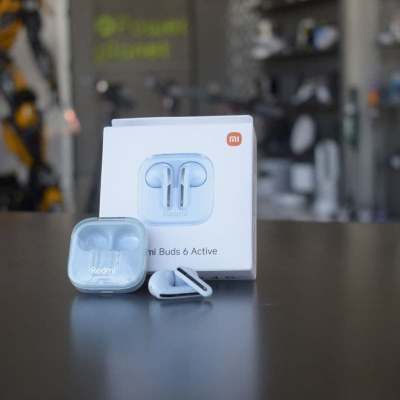 Foto frontal real do Xiaomi Redmi Buds 6 Active Blue - Auriculares Bluetooth