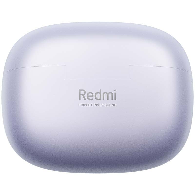 Xiaomi Redmi Buds 6 Pro Lilás - vista traseira da caixa de carregamento