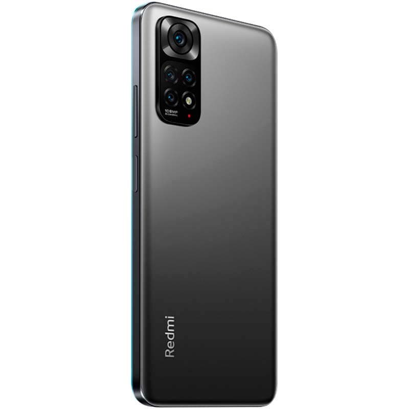 vista trasera y lateral derecho del Xiaomi Redmi Note 11s 8GB/128GB Gris