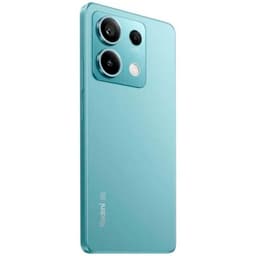 Vue arrière et latérale du téléphone mobile Xiaomi Redmi Note 13 5G 8Go/256Go Bleu