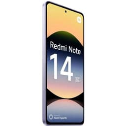 Xiaomi Redmi Note 14 5G 8GB/256GB Lavanda - vista frontal e lateral esquerdo