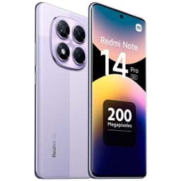 Xiaomi Redmi Note 14 Pro 5G 8Go/256Go Lavande - vue de face et arrière