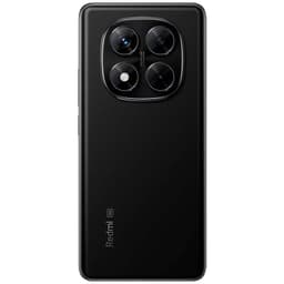 Dos noir élégant avec module photo carré et triple capteur proéminent, logo 5G Redmi discret. Design épuré du Xiaomi Redmi Note 14 Pro 5G 512 Go Noir.