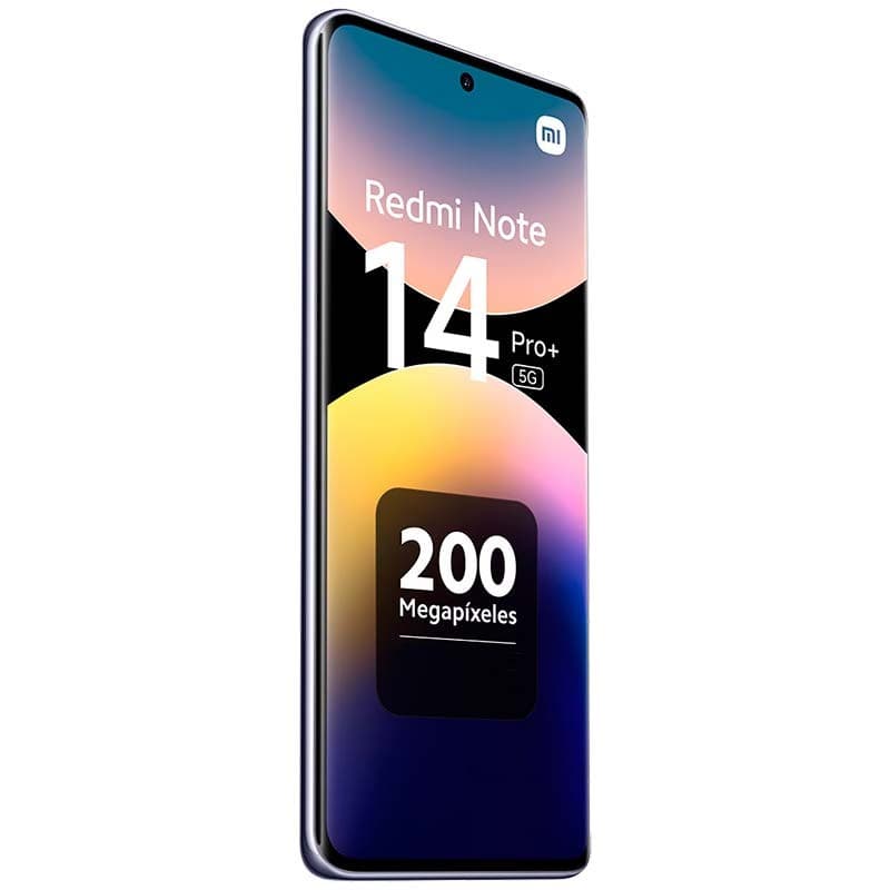 Xiaomi Redmi Note 14 Pro+ 5G 12GB/512GB Lavanda - vista frontal y lateral