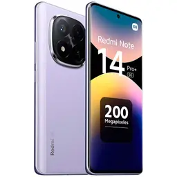Xiaomi Redmi Note 14 Pro+ 5G 12GB/512GB Lavanda - vista frontal y trasera
