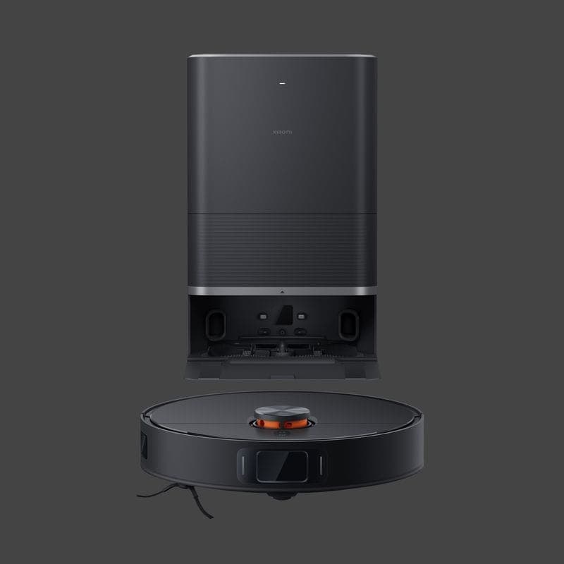 Frontal de Xiaomi Robot Vacuum X20 Max com Base de Autolimpeza Preto - Aspirador Robot
