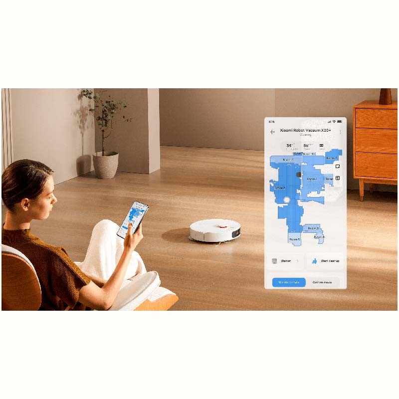 Aspirador Robô Xiaomi Robot Vacuum X20+ Branco - Item7