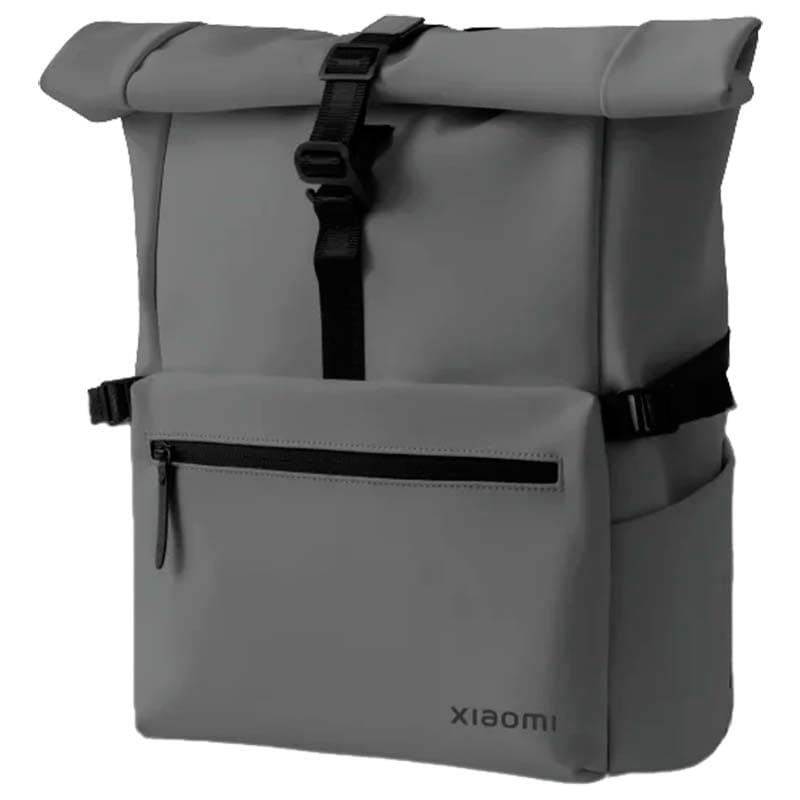 vista frontal da mochila Xiaomi Roll Top Casual Backpack