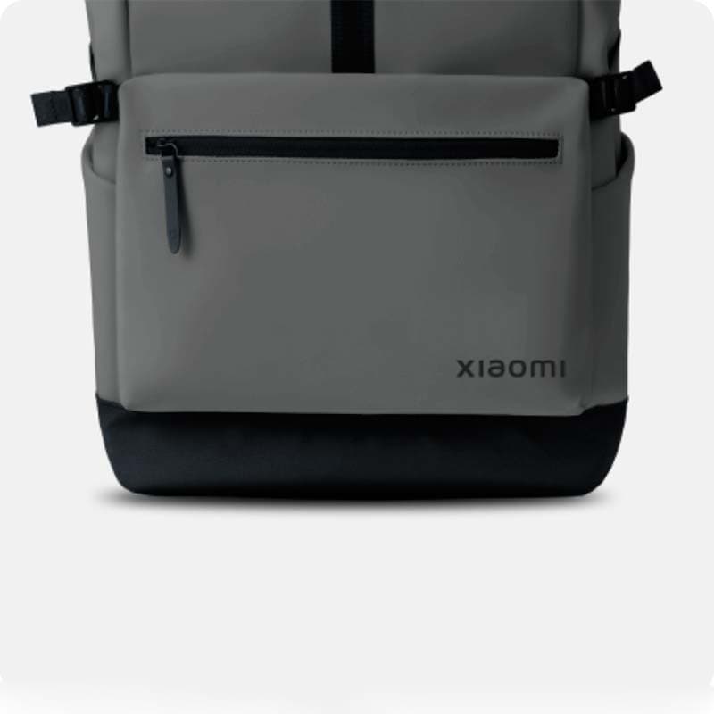 bolso frontal da mochila Xiaomi Roll Top Casual Backpack