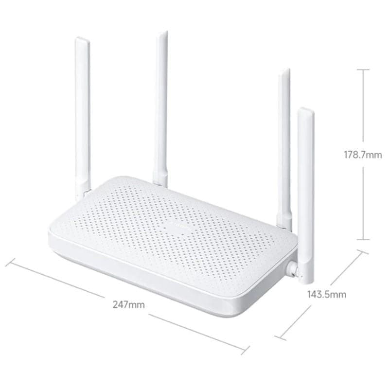 Dimensions de Xiaomi Router AX1500 Blanc - Routeur