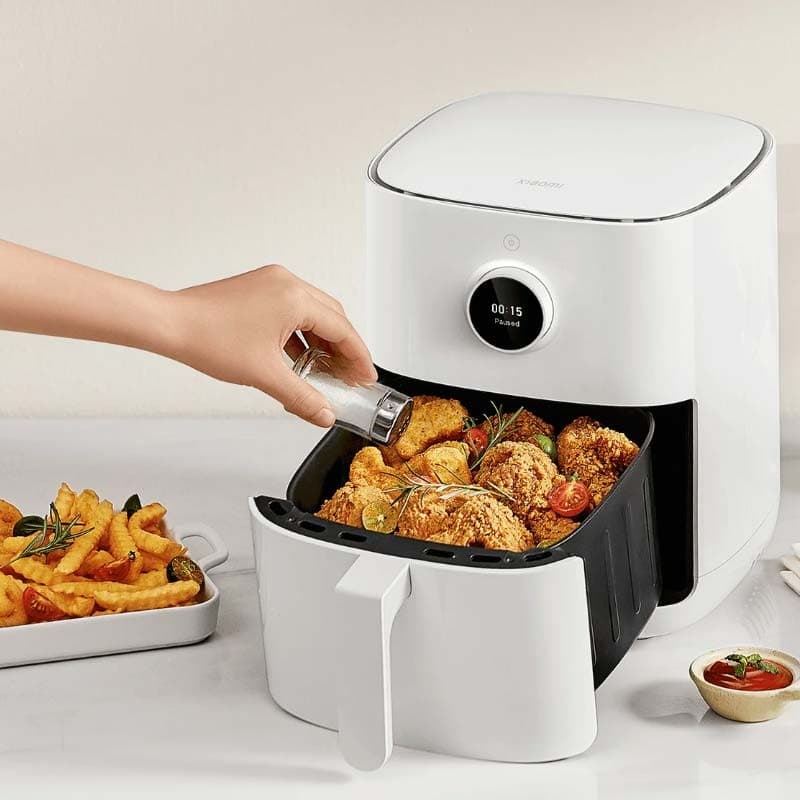 intérieur de la Friteuse à Air Xiaomi Smart Air Fryer 4.5L Blanc