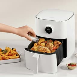 intérieur de la Friteuse à Air Xiaomi Smart Air Fryer 4.5L Blanc