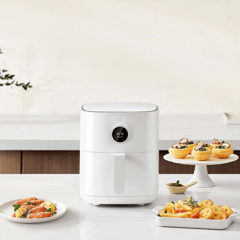 photographie réelle de la Friteuse à Air Xiaomi Smart Air Fryer 4.5L Blanc