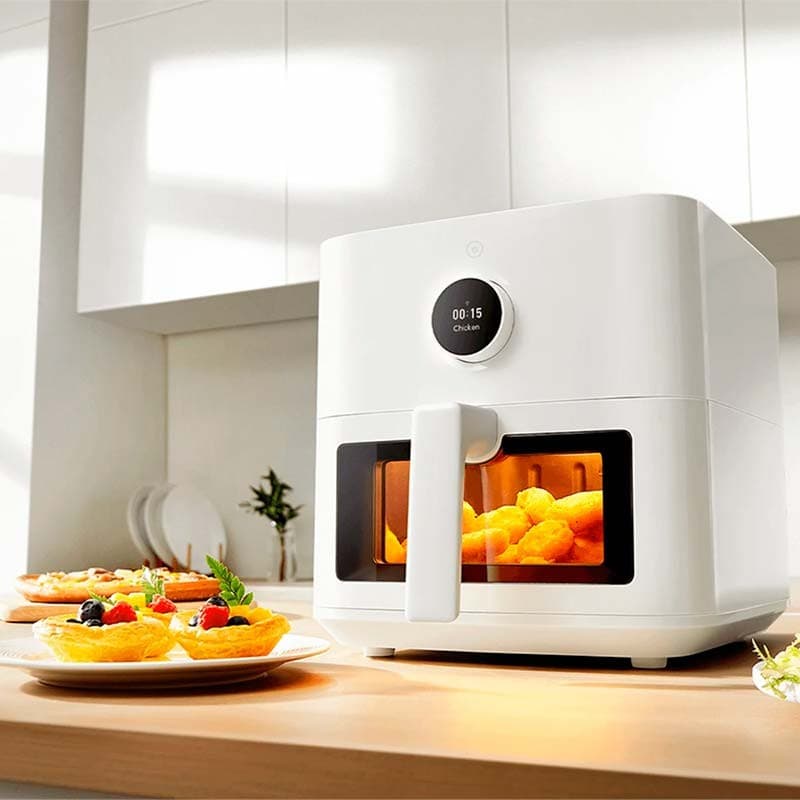 photographie réelle de la Friteuse à Air Xiaomi Smart Air Fryer 5.5L Blanc