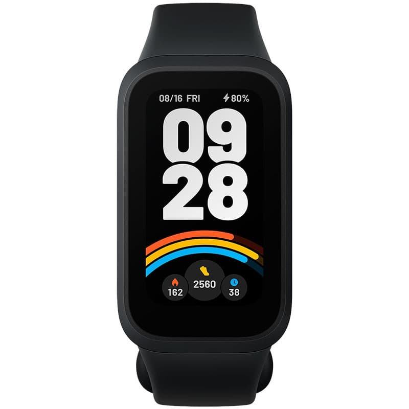 Xiaomi Smart Band 9 Active Preta - vista frontal