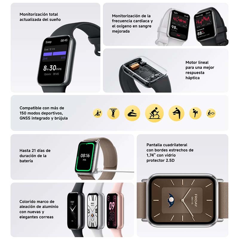 Xiaomi Mi Smart Band 9 Pro Or - Bracelet Smartband - Ítem7