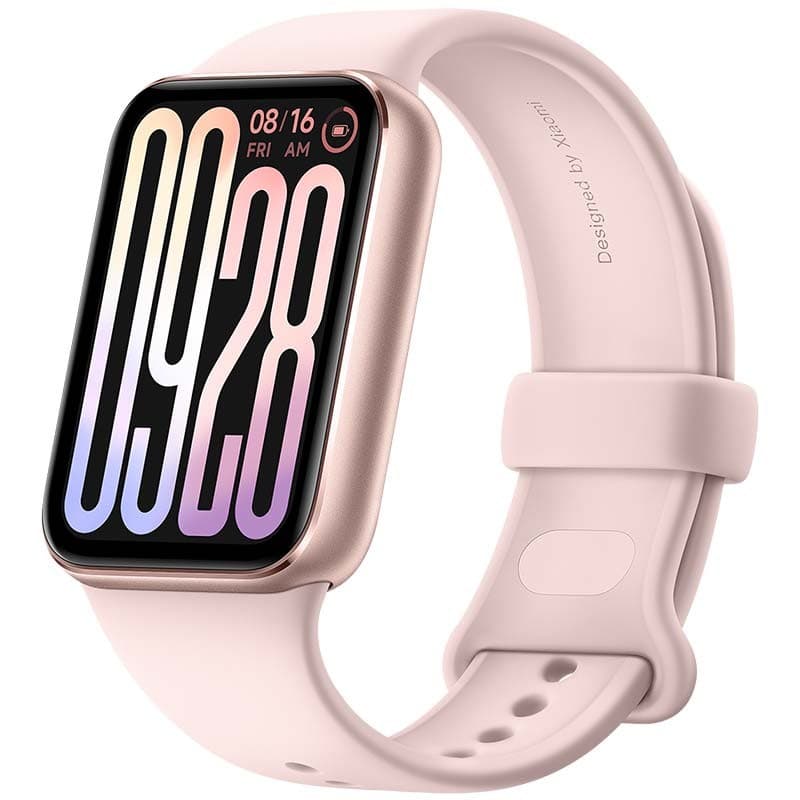 Xiaomi Mi Smart Band 9 Pro Dourado - vista frontal e lateral