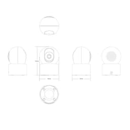Xiaomi Smart Camera C301 3MP 2K WiFi Branco - vista detalhada