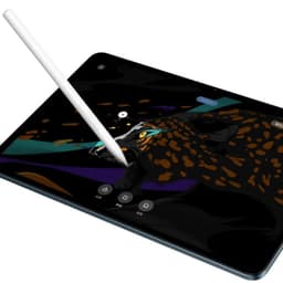 Xiaomi Smart Pen 2ª Generación Stylus para Pad 5 y Pad 6 dibujando en tablet; lápiz blanco magnético, punta fina y controles táctiles en pantalla