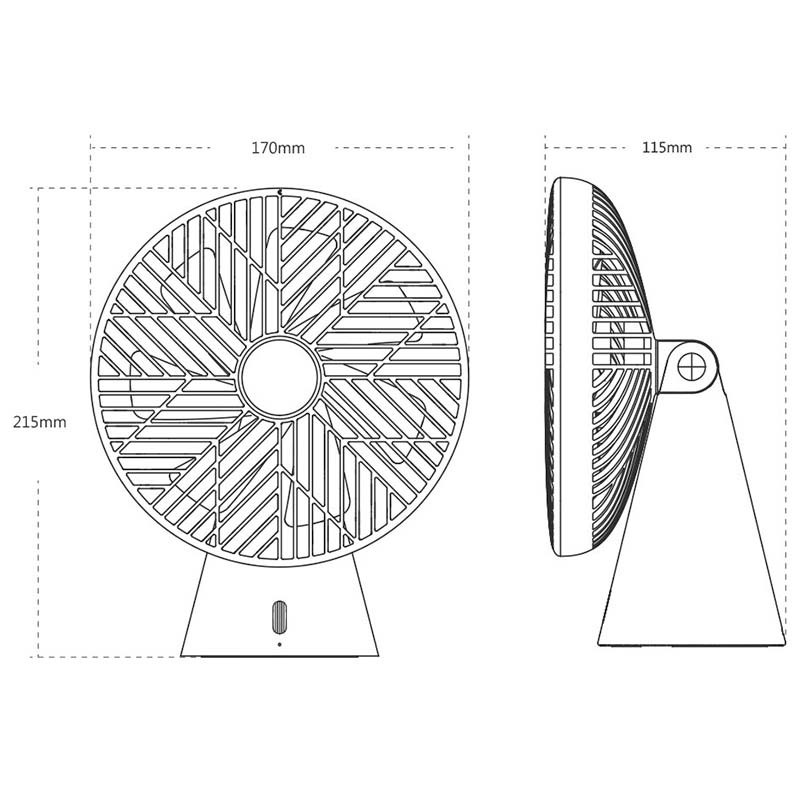 Xiaomi Sothing Mini Ventilador Verde - Ítem4